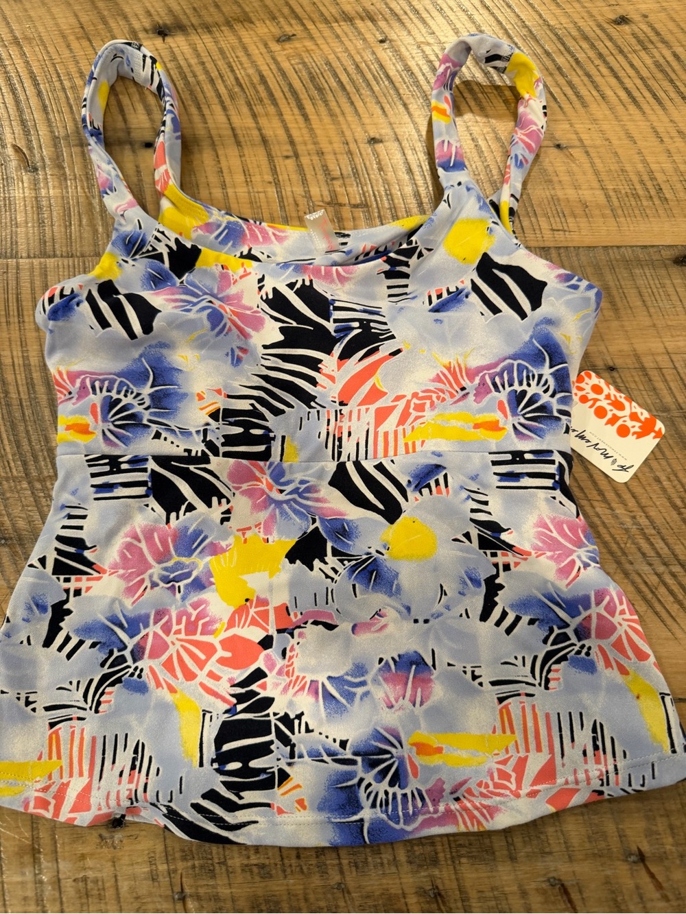 NEW Free People Movement Floral Multi-Color Tank Top - Womens XS